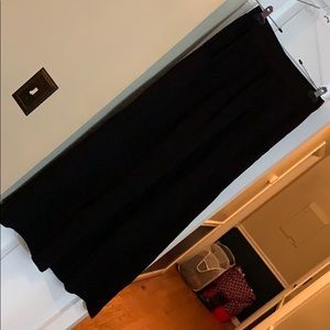 Black Rayon Maxi Skirt #305